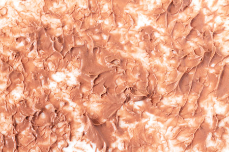 Swatch of foundation tone cream texture.の写真素材