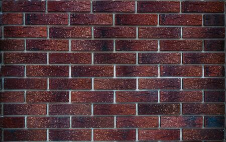 Texture of brickwork from red brickの写真素材