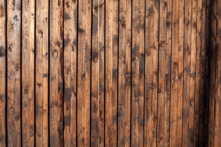 Texture new wood fence varnished.の写真素材