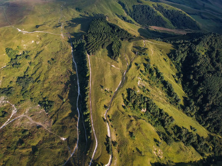 Mountain view from height near Kislovodsk