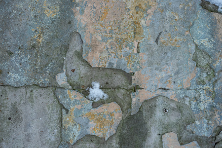 old and cracked concrete wall textureの写真素材