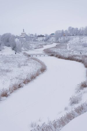 Panorama of Suzdal in the winter afternoon.の写真素材