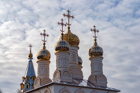 Golden domes in Russiaの写真素材