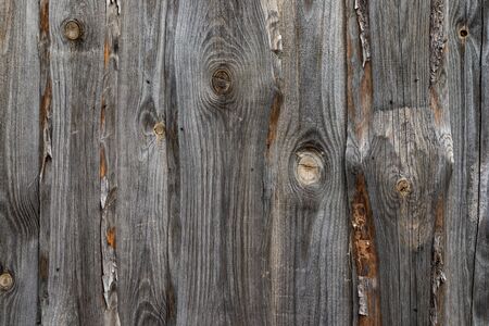 Texture of old, wooden grey wallの写真素材