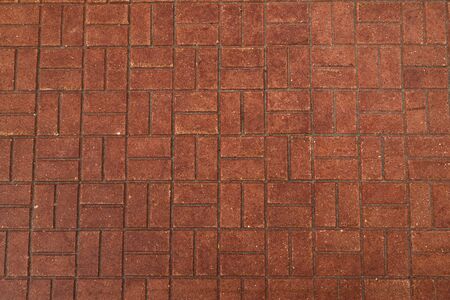 Texture of red paving slabsの写真素材