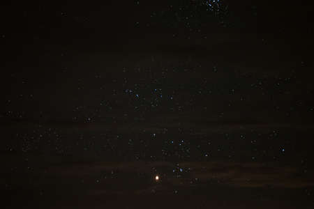 Starry sky on a summer nightの写真素材