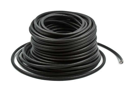 Black coaxial cableの写真素材