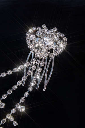 Female ornaments on the blackの写真素材