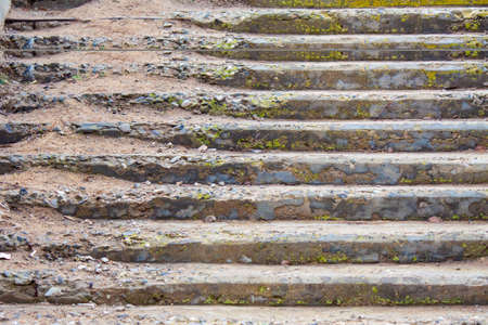 Old concrete stepsの写真素材