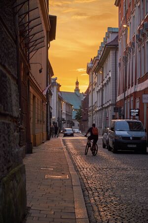 Krakow, travel, tourism, summer, evening, free tourのeditorial素材