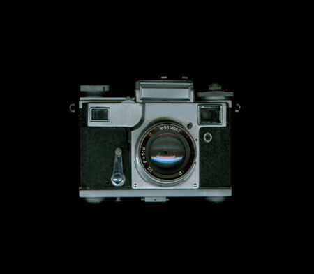retro cameraの写真素材