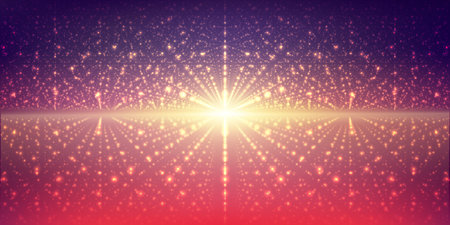 interstellar space background.Cosmic galaxy illustration.Background with nebula, stardust and bright...