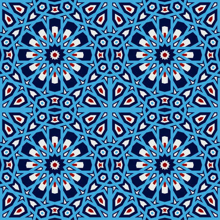 Seamless pattern 3d . Traditional Arabic design.のイラスト素材