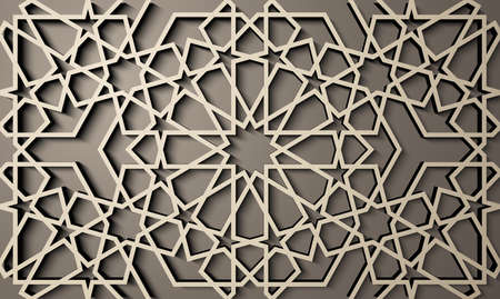 Background with 3d seamless patternのイラスト素材