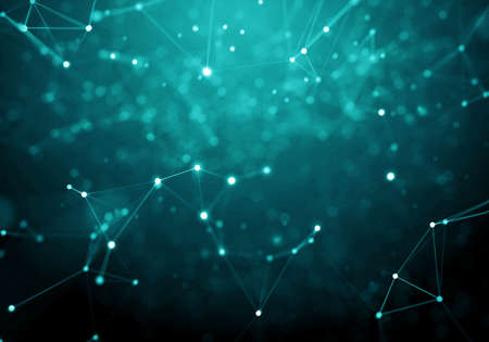 Abstract Blue Geometrical Backgroundの写真素材