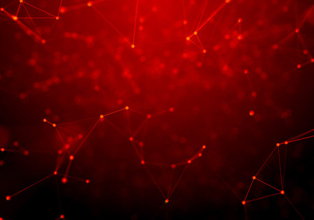 Abstract Red Geometrical Background