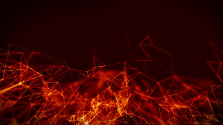 Abstract Fire red Geometrical Background