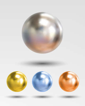 ball realistic isolated on white backgroundのイラスト素材