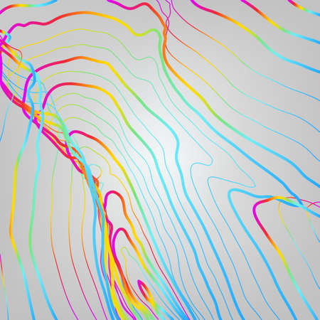 Abstract background with 3D pink and blue lines.のイラスト素材