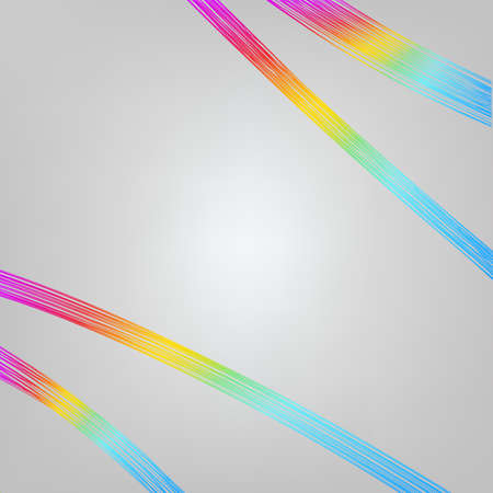 Abstract background with 3D pink and blue lines.のイラスト素材