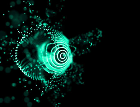 fire blue abstact background . Underwater concept backgroundの写真素材