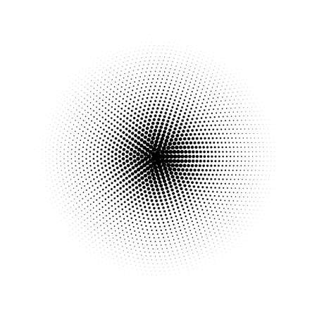 Vector retro style dotwork background. Abstract dotted stippling engraving textureのイラスト素材