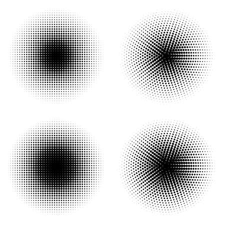 Vector retro style dotwork background. Abstract dotted stippling engraving textureのイラスト素材