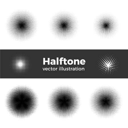 Vector retro style dotwork background. Abstract dotted stippling engraving textureのイラスト素材