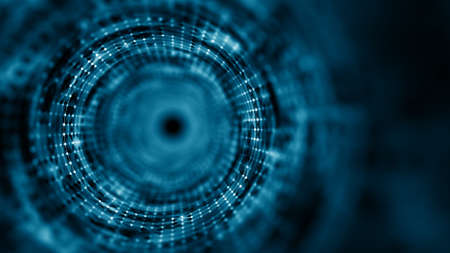 Time tunnel, computer generated abstract fractal designの写真素材