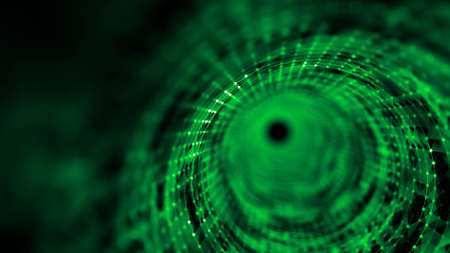 Time tunnel, computer generated abstract fractal designの写真素材