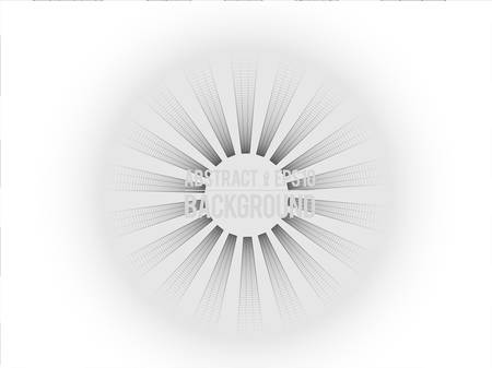 Wavy linear monochrome procedural terrain. Striped digital extraterrestrial landscape. Trendy wireframe cybernetic mountains. Modern illustration for a background. Element of design.のイラスト素材