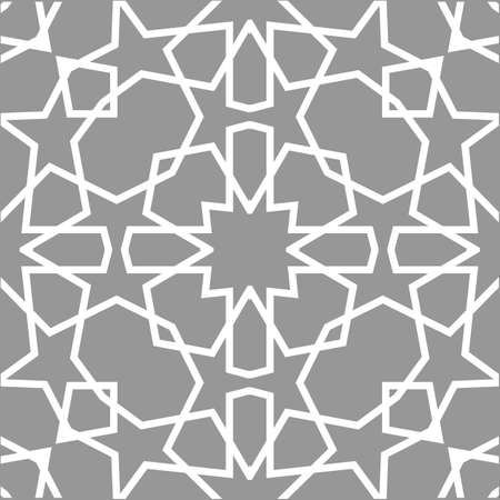 Geometric arabic seamless pattern. Abstract background vector.のイラスト素材