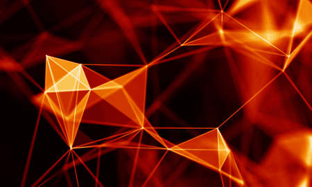 Abstract Red Geometrical Backgroundの写真素材