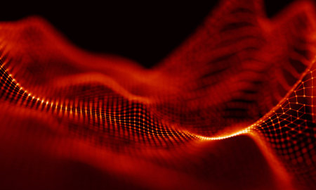 Abstract Red Geometrical Background