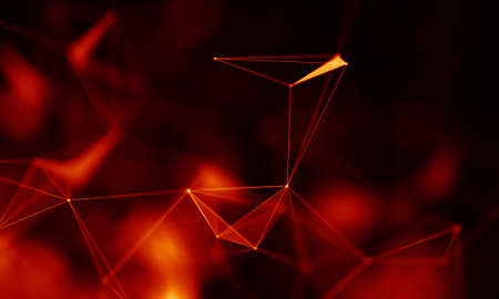 Abstract Red Geometrical Backgroundの写真素材