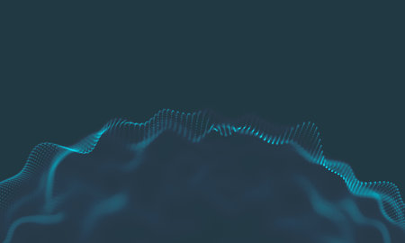 Abstract Blue Geometrical Background