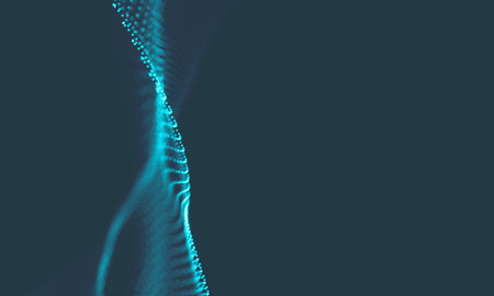 Abstract Blue Geometrical Background