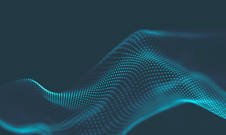 Abstract Blue Geometrical Background