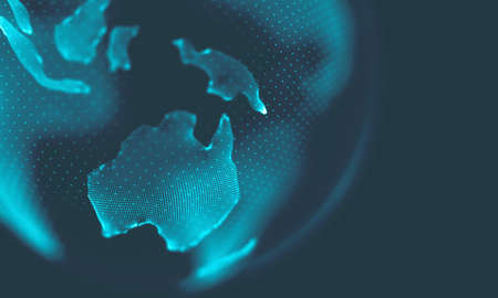 Abstract Blue Geometrical Backgroundの写真素材