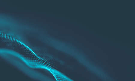 Abstract Blue Geometrical Background . Connection structure. Science background. Futuristic Technology HUD Element . Ð¡onnecting dots and lines . Big data visualization and Business .の写真素材