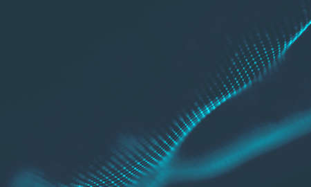 Abstract Blue Geometrical Background . Connection structure. Science background. Futuristic Technology HUD Element . Ð¡onnecting dots and lines . Big data visualization and Business .の写真素材