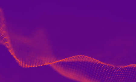 Abstract Purple Geometrical Background . Connection structure. Science background. Futuristic Technology HUD Element . onnecting dots and lines . Big data visualization and Business .の写真素材
