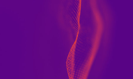 Abstract Purple Geometrical Background . Connection structure. Science background. Futuristic...