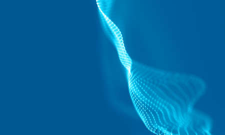 Abstract Blue Geometrical Background . Connection structure. Science background. Futuristic Technology HUD Element . Ð¡onnecting dots and lines . Big data visualization and Business .の写真素材