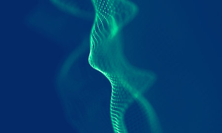 Abstract Blue Geometrical Background . Connection structure. Science background. Futuristic Technology HUD Element . ?onnecting dots and lines . Big data visualization Business .の写真素材