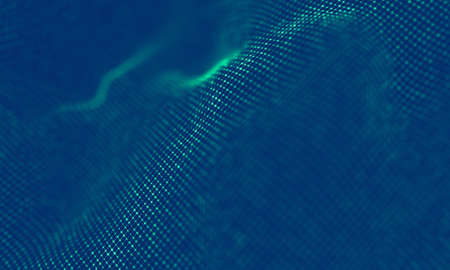 Abstract Blue Geometrical Background . Connection structure. Science background. Futuristic Technology HUD Element . ?onnecting dots and lines . Big data visualization Business .の写真素材