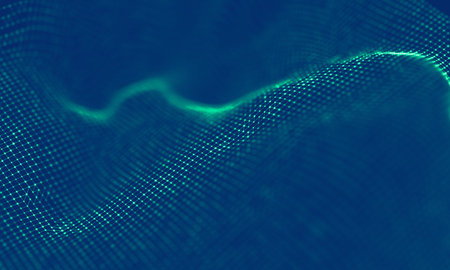 Abstract Blue Geometrical Background . Connection structure. Science background. Futuristic Technology HUD Element . ?onnecting dots and lines . Big data visualization Business .の写真素材