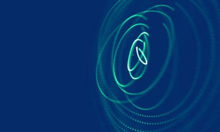 Abstract Blue Geometrical Background . Connection structure. Science background. Futuristic Technology HUD Element . ?onnecting dots and lines . Big data visualization Business .の写真素材