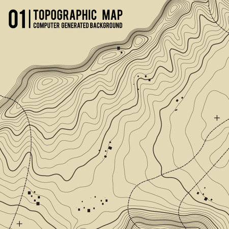 Topographic map background with space for copy . Line topography map contour background , geographic...