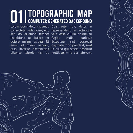 Topographic map background with space for copy . Line topography map contour background , geographic...